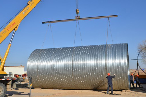 風(fēng)電基礎(chǔ)“螺旋式”波紋鋼筒